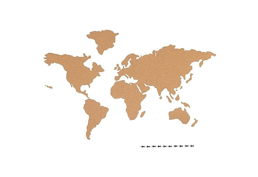 Navaris Memoboard Navaris Kork Pinnwand Weltkarte - 102x50,3cm Pinwand, (1- günstig online kaufen