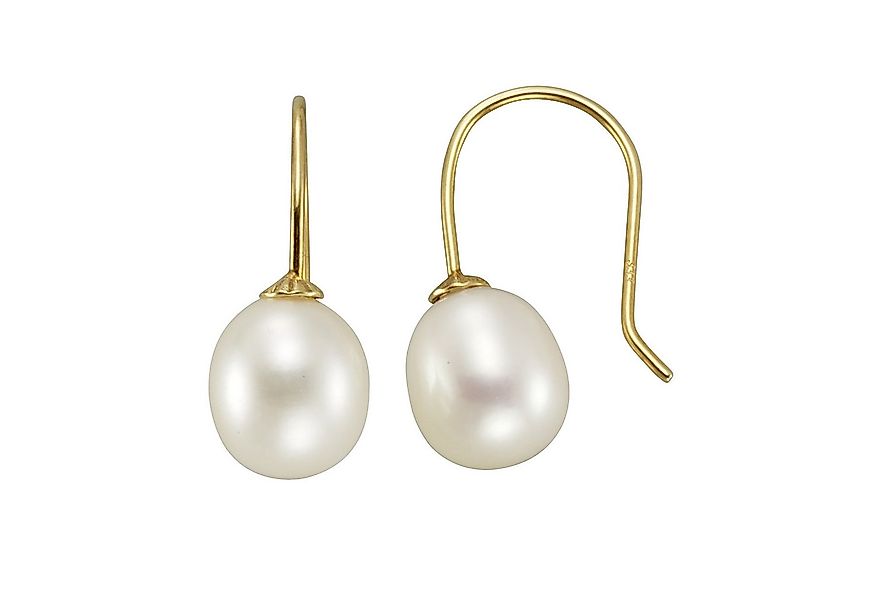 Vivance Paar Ohrhänger 375/- Gelbgold glanz Süßwasserperle 8-8,5mm günstig online kaufen