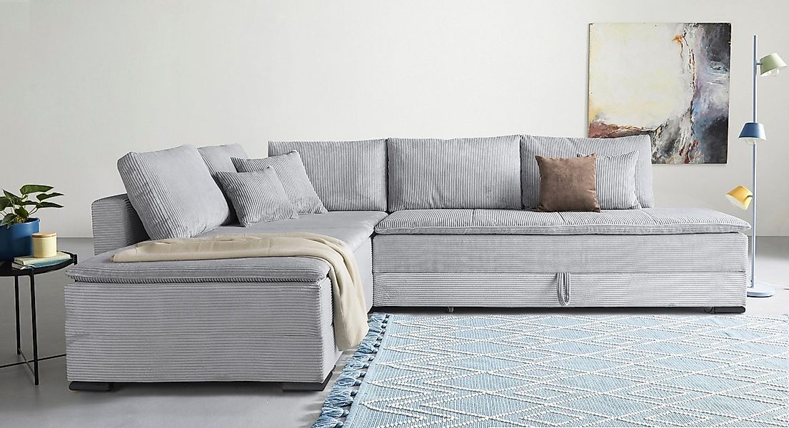 Home affaire Ecksofa Night & Day L-Form, B: 321 cm, mit Dauer-Schlaffunktio günstig online kaufen