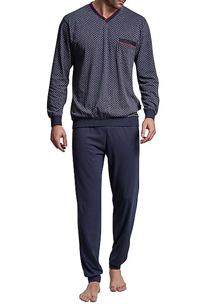 GÖTZBURG Pyjama Manhattan (2 tlg) V-Ausschnitt, günstig online kaufen