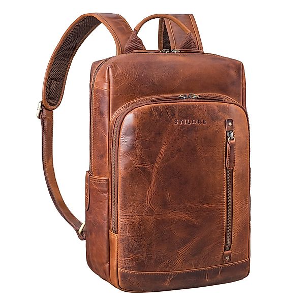 STILORD Notebook-Rucksack "Johnson" Lederrucksack Herren Business günstig online kaufen