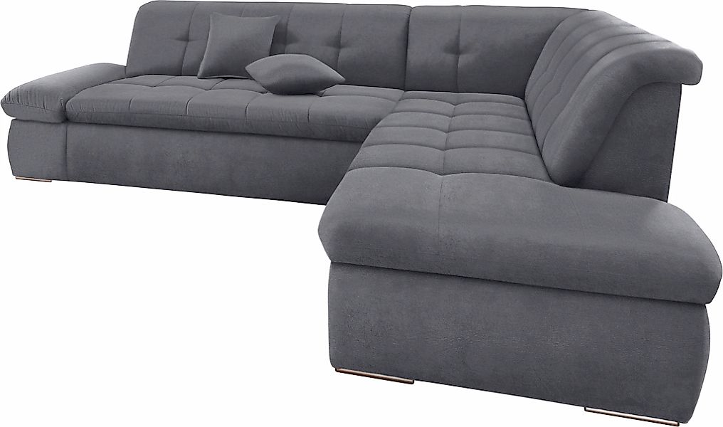 DOMO collection Ecksofa »NMoric incl. Zierkissen B/T/H: 273/216/80 cm L-For günstig online kaufen