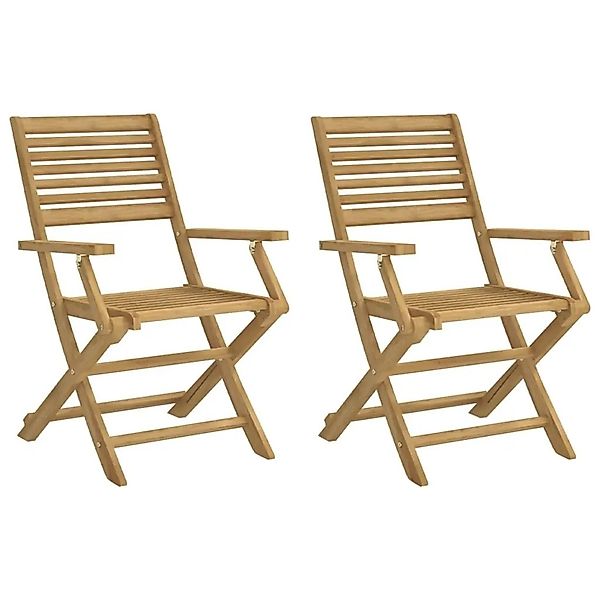 vidaXL Gartenstühle 2 Stk Klappbar 54,5x61,5x86,5cm Massivholz Akazie 36573 günstig online kaufen
