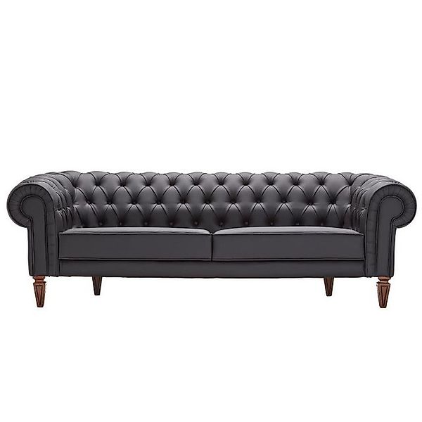 JVmoebel 2-Sitzer Sofa 2 Sitzer Chesterfield Leder Sofa Polster Design Luxu günstig online kaufen