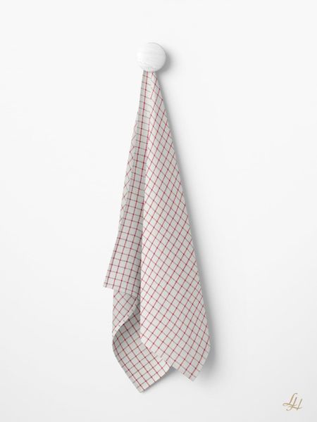 Leinenweberei Hoffmann Geschirrtuch Küchentuch Halbleinen, kariert günstig online kaufen