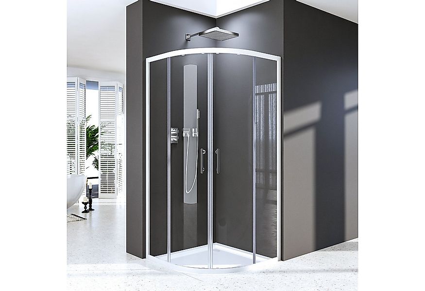 Hopibath Runddusche Duschkabine 90x90 Rund, BxT: 90x90 cm, 5mm Sicherheitsg günstig online kaufen