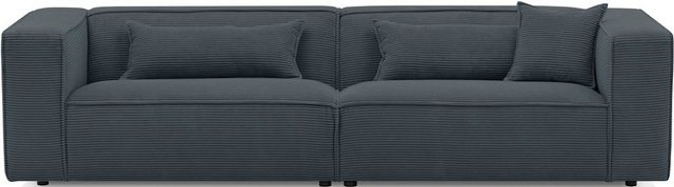 LeGer Home by Lena Gercke 3-Sitzer PIARA, Couch mit Kedernaht, Sofa in Cord günstig online kaufen