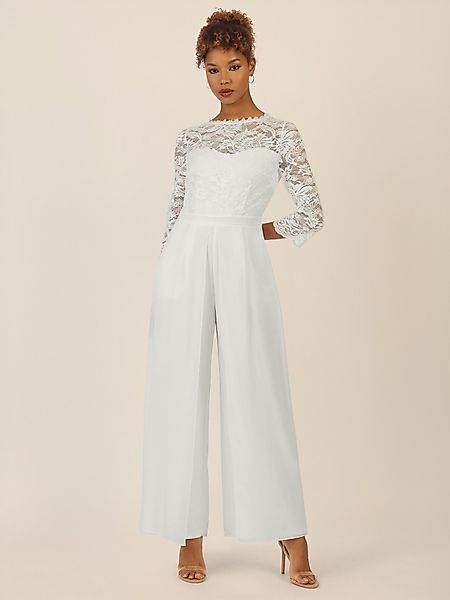 Apart Jumpsuit mit Spitzentop und weitem günstig online kaufen