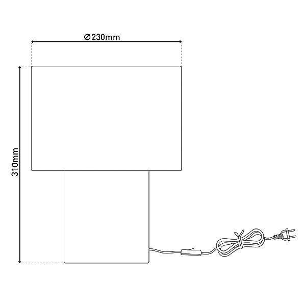 näve Tischleuchte Fluffy, ohne Leuchtmittel, fluffiger Plüschbezug, H:31cm günstig online kaufen