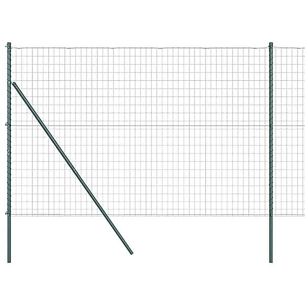 vidaXL Zaun mit Pfosten Grün 1,5 x 10 m Stahl 3350285 günstig online kaufen