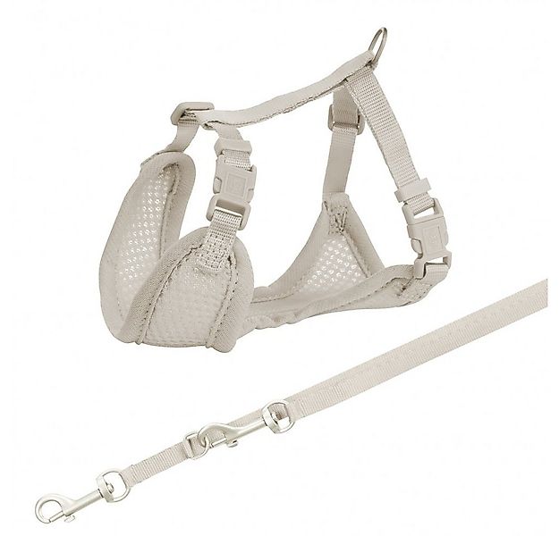 TRIXIE Hunde-Geschirr Junior Welpen-Softgeschirr mit Leine hellgrau günstig online kaufen