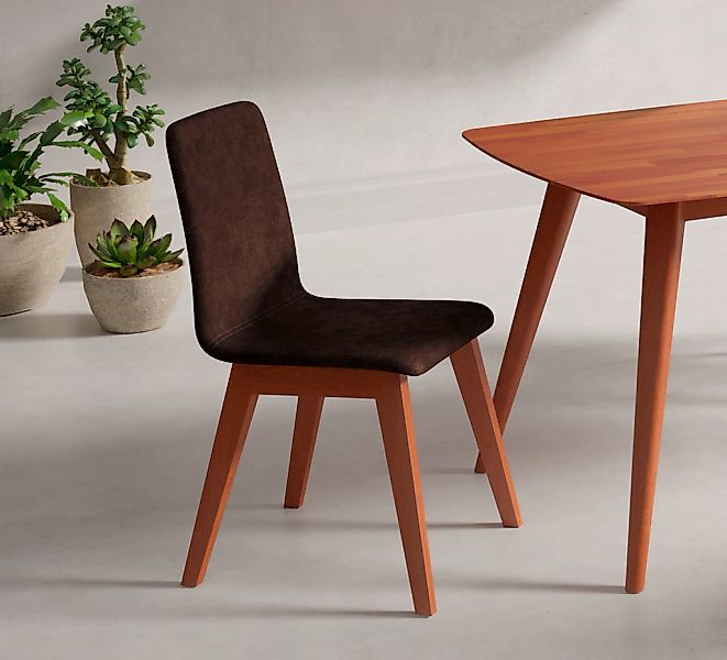 INOSIGN Stuhl "Sandy" () 2 Stk. Microfaser mit verschiedenen Stuhlbeinfarbe günstig online kaufen