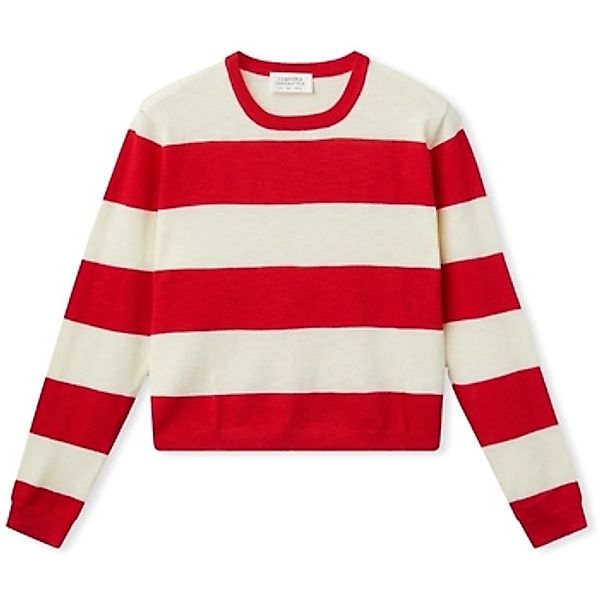 Compania Fantastica  Pullover COMPAÑIA FANTÁSTICA Knit 10203 - White/Red günstig online kaufen