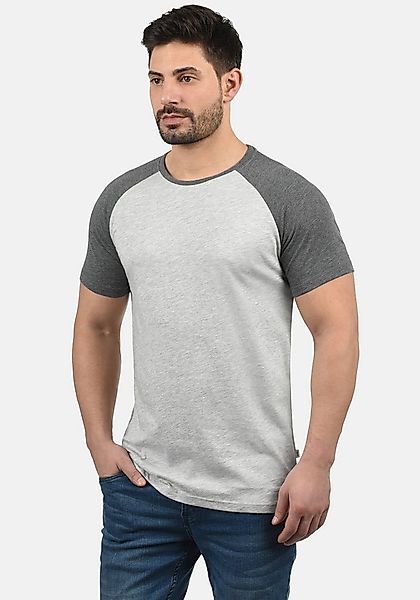 !Solid Rundhalsshirt SDBastian Kurzarmshirt im Baseball-Look günstig online kaufen
