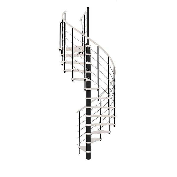 Minka Spindeltreppe Venezia Weiß Schwarz 120 cm günstig online kaufen