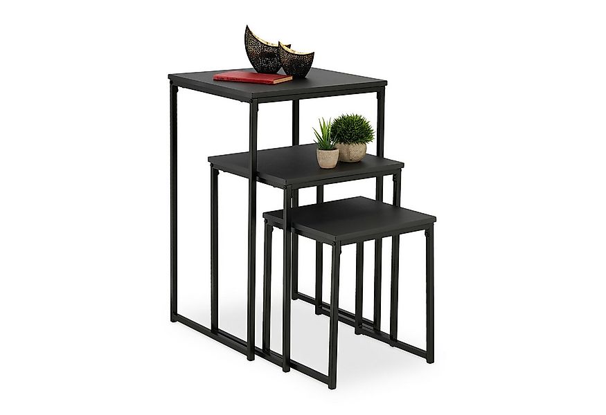 relaxdays Beistelltisch 3er Set (3er Set), A günstig online kaufen