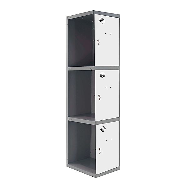 PROREGAL Spind AMEGO HxBxT 180 x 40 x 50 cm 3 Abteile Anbaumodul Anthrazit- günstig online kaufen
