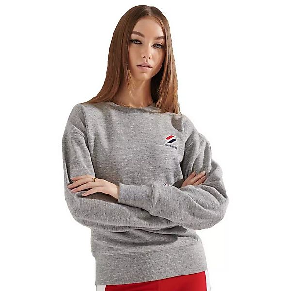 Superdry Sportstyle Essential Crew Sweatshirt XS Grey Slub Grindle günstig online kaufen