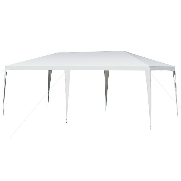 KOMFOTTEU Partyzelt 3x6m Pavillon, wasserabweisend, weiß günstig online kaufen