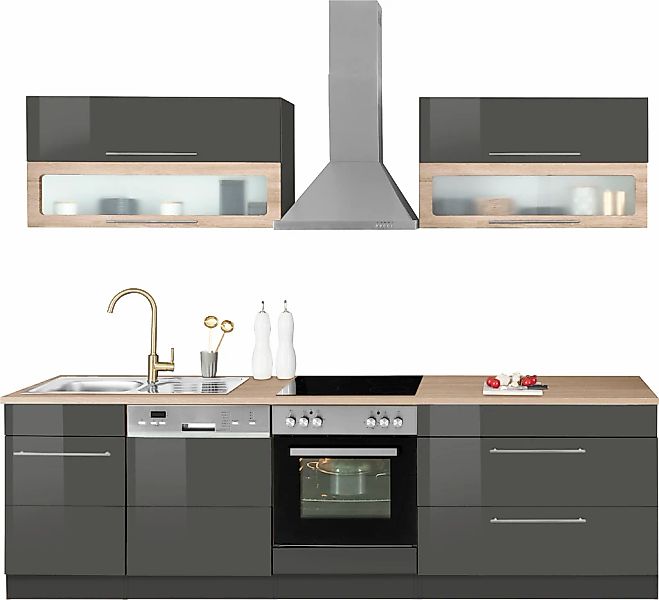 KOCHSTATION Küchenzeile "KS-Wien" Breite 270 cm, wahlweise mit E-Geräten günstig online kaufen