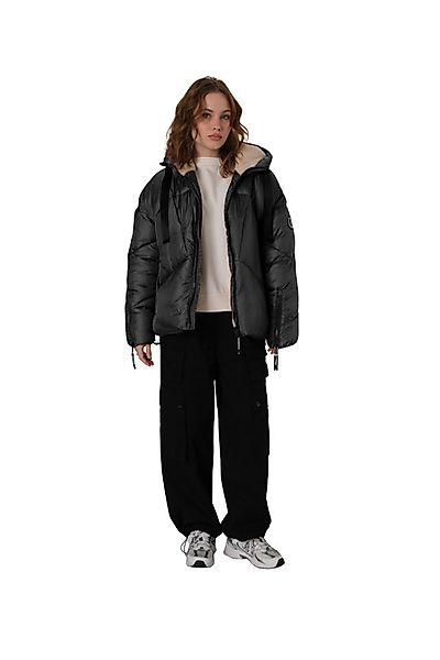 Shorai Steppjacke Oversize Kurzjacke kuschlig weich gefüttert, Reißverschlü günstig online kaufen