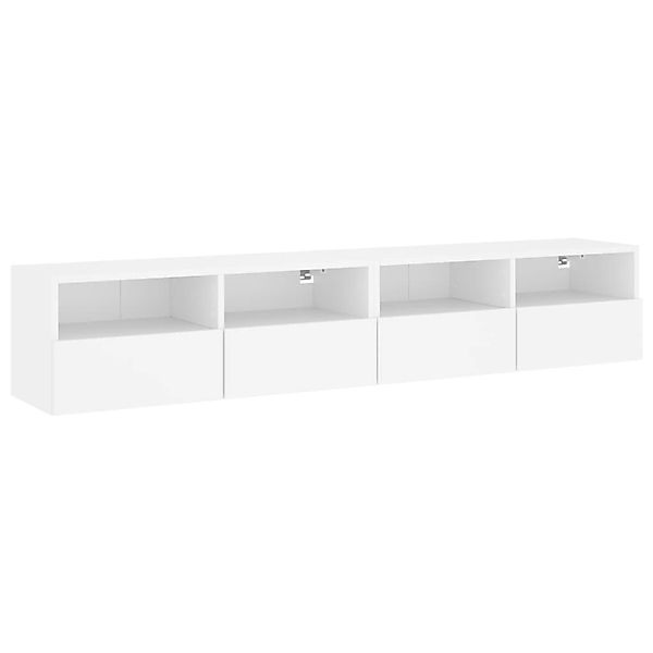 vidaXL TV-Wandschränke 2 Stk Weiß 80x30x30 cm Holzwerkstoff 836869 günstig online kaufen