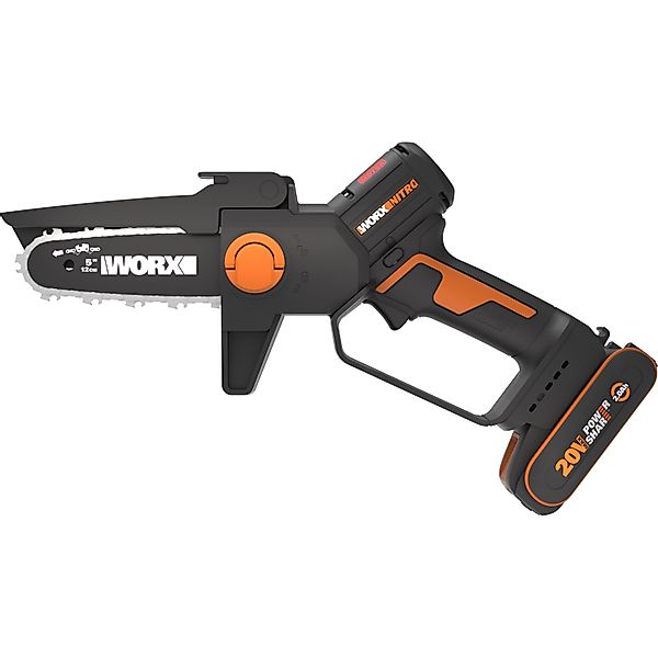 Worx Akku-Kettensäge WG325E NITRO Profi Mini, 12 cm Schwertlänge, Einhand A günstig online kaufen