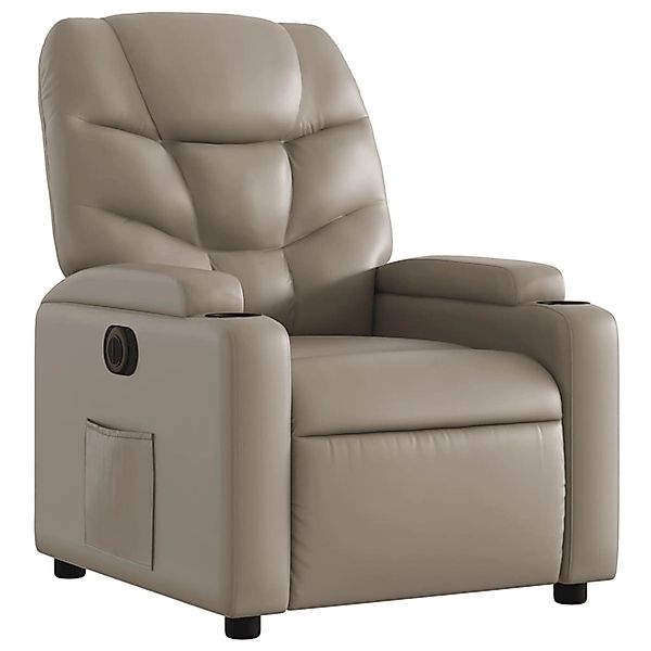 vidaXL Sessel Relaxsessel Elektrisch Cappuccino-Braun Kunstleder günstig online kaufen