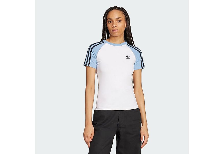 adidas Originals T-Shirt ADICOLOR 3-STREIFEN RAGLAN SLIM T-SHIRT (1-tlg) günstig online kaufen