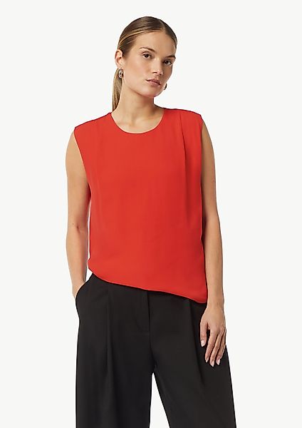 comma Shirttop Viskose-Top im Fabricmix mit günstig online kaufen