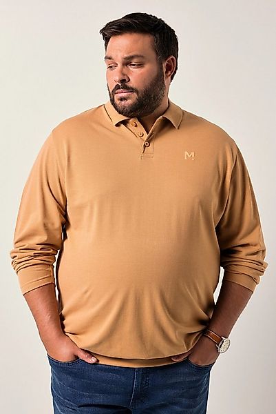Men Plus Poloshirt Men+ Poloshirt Bauchfit Basic Piqué Langarm günstig online kaufen