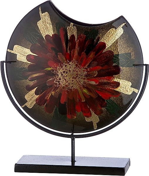 Casablanca by Gilde Dekovase Doré (1 St), Vase aus Glas auf Metallständer günstig online kaufen