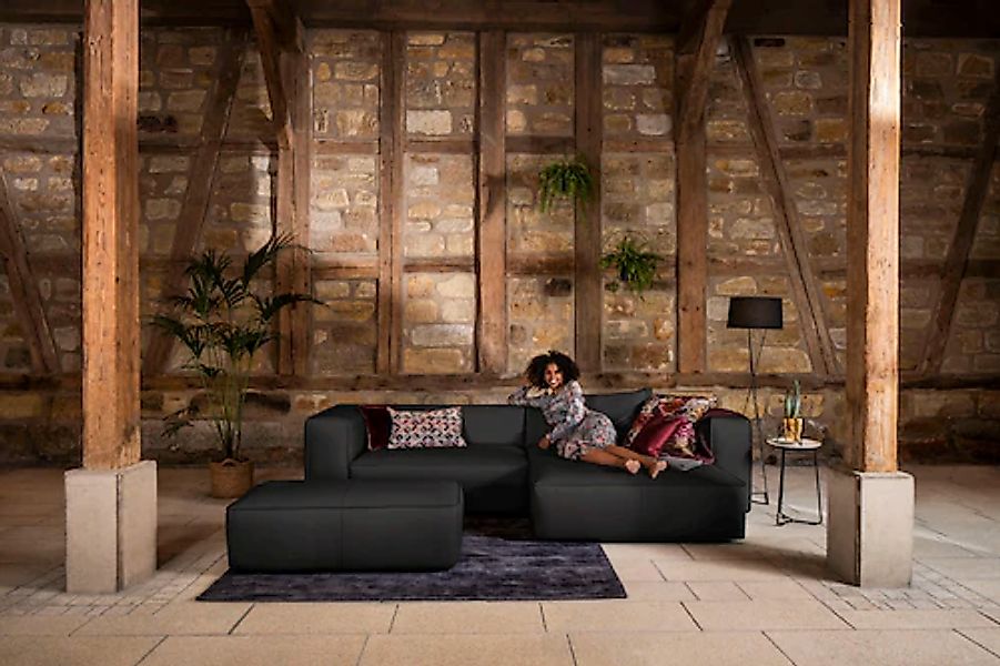 W.SCHILLIG Ecksofa »around-the-block« inklusive Hocker, mit eleganter Biese günstig online kaufen