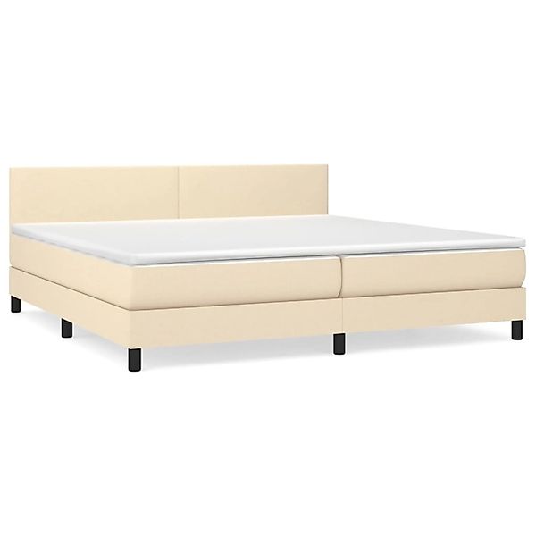 vidaXL Boxspringbett Boxspringbett mit Matratze Blau 200x200 cm Stoff Bett günstig online kaufen