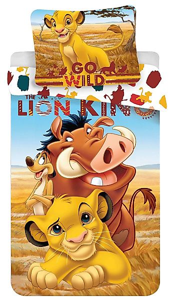 Disney Kinderbettwäsche Lion King, Renforcé, 2 günstig online kaufen