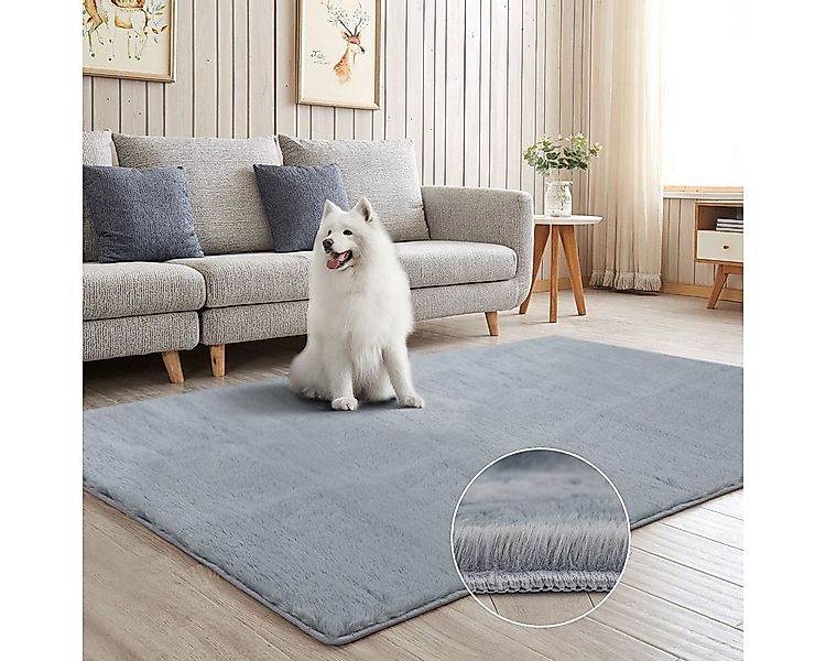 Simloveve Hochflor-Teppich Teppich Wohnzimmer, Shaggy Rugs, Verschiedene Gr günstig online kaufen