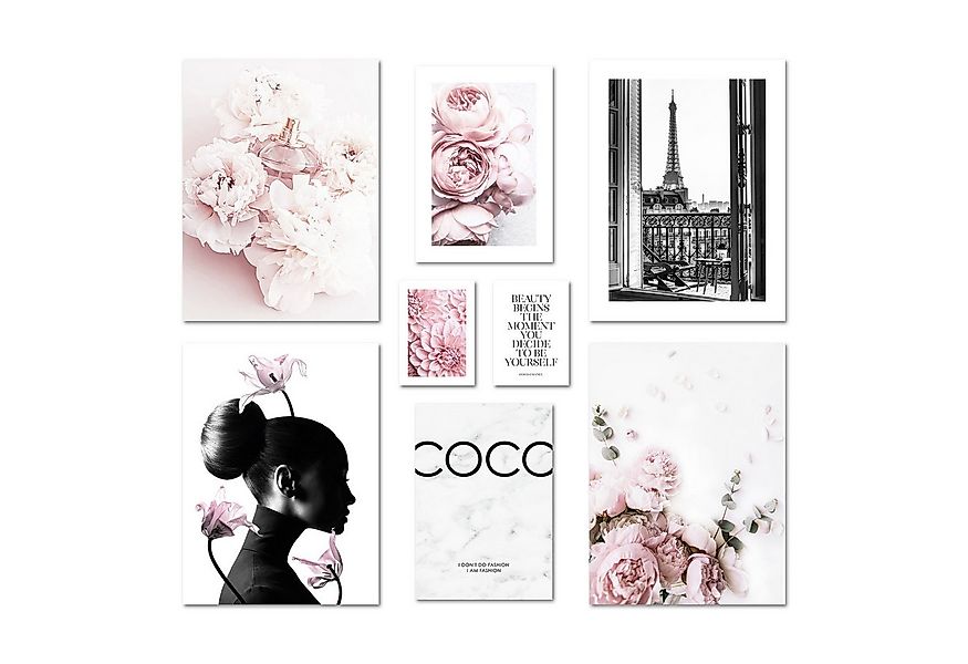 ARTFAVES Bilder-Collage Poster Set Coco I mehrteilige Bilderwand I Wandbild günstig online kaufen
