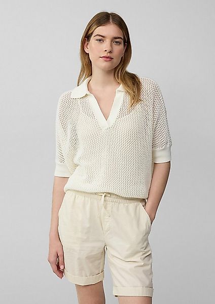 s.Oliver Kurzarmpullover Strickpullover Oversized Ajour-Polo günstig online kaufen