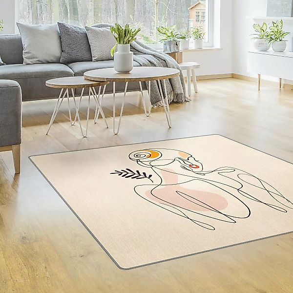 Teppich Lineart Pose günstig online kaufen