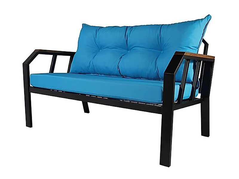 Xlmoebel Sofa Gartenbank 2-Sitzer Sitzbank Mini Couch Kleines Sofa Mit Pols günstig online kaufen