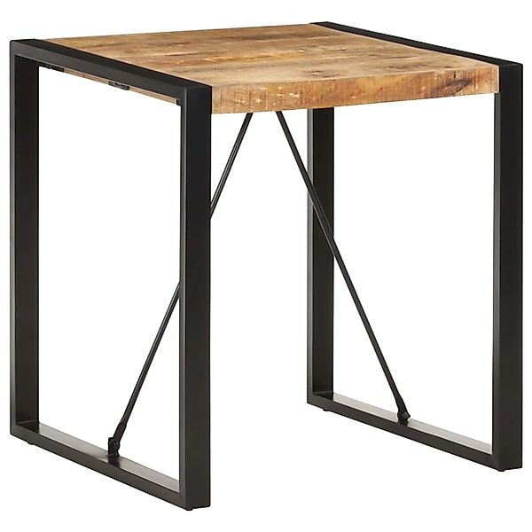 vidaXL Esstisch Raues Mango-Massivholz 70x70x75 cm günstig online kaufen