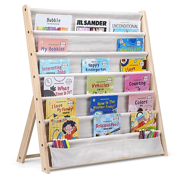 NUODWELL Bücherregal 6-Stöckige Kinder Bücherregal, Kleinkind günstig online kaufen