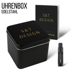 S&T Design Quarzuhr Herren Uhr Edelstahl günstig online kaufen
