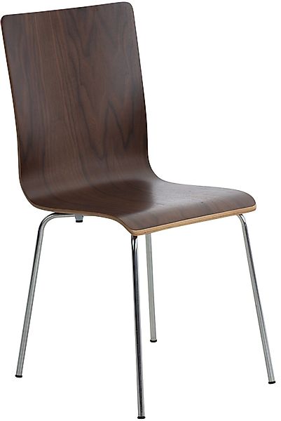 CLP Besucherstuhl Pepe, ergonomisch geformter Holzsitz günstig online kaufen
