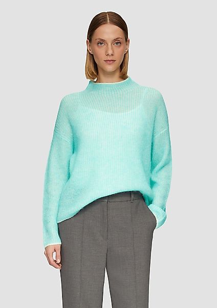 s.Oliver BLACK LABEL Strickpullover Lockerer Rippstrickpullover günstig online kaufen