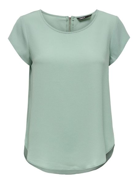 ONLY Blusenshirt Einfarbige Kurzarm Oberteil ONLVIC günstig online kaufen
