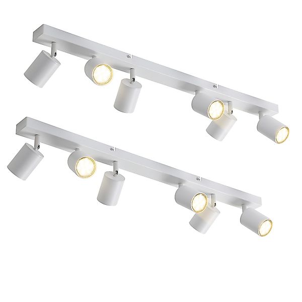 ZMH LED Deckenstrahler Retro Deckenleuchte Weiß/Schwarz günstig online kaufen