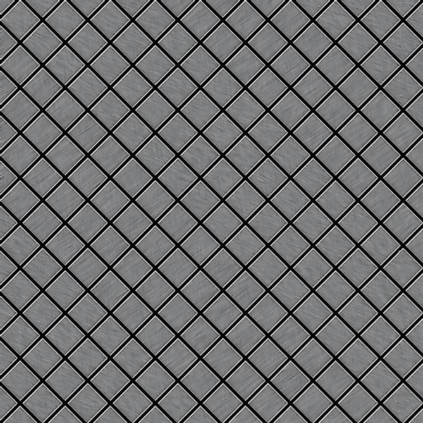 ALLOY Mosaik Fliese Massiv Metall Edelstahl Marine Gebürstet Grau Diamond-s günstig online kaufen