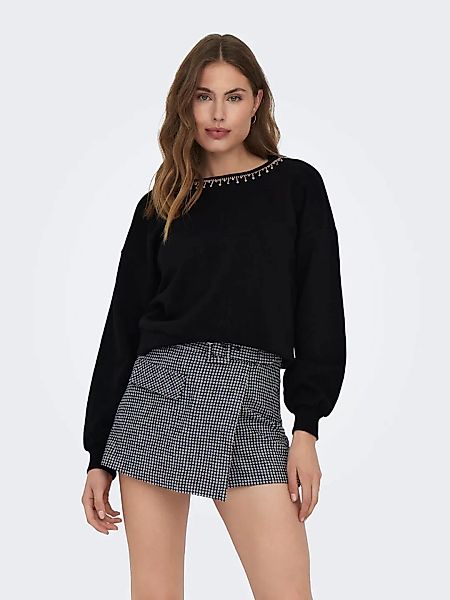ONLY Sweater "ONLKARIN LS NECK DETAIL SWEAT CS SWT EX." günstig online kaufen