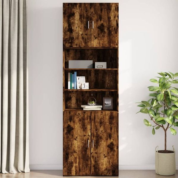 vidaXL Hängeschrank Wandschrank Räuchereiche 80x42,5x64 cm günstig online kaufen